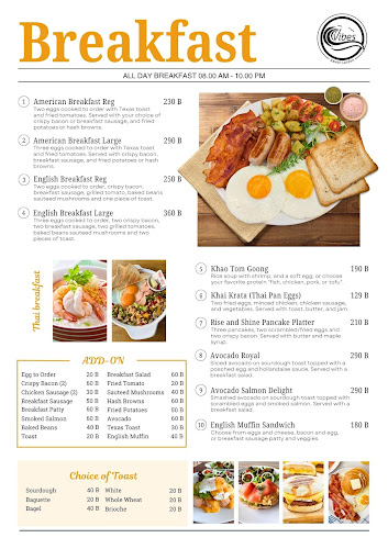 ไวบส์ แอท ราไวย์ บีช - การบริการอาหารและที่พัก