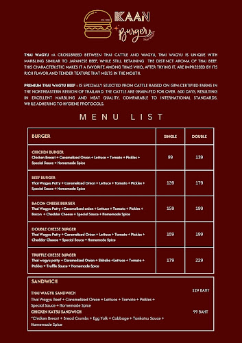 Opinii despre KAAN BURGER în เมือง - การบริการอาหารและที่พัก