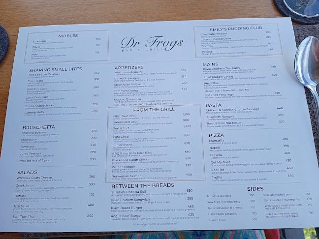 Opinii despre Dr Frogs Bar & Grill în อำเภอเกาะสมุย - การบริการอาหารและที่พัก