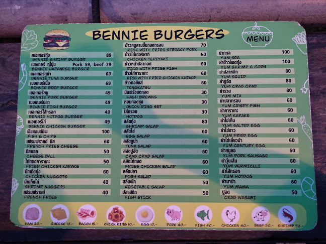 bennie burgers - อำเภอเมืองอุบลราชธานี