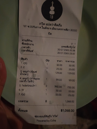 ร้านถวิล แปลว่าคิดถึง