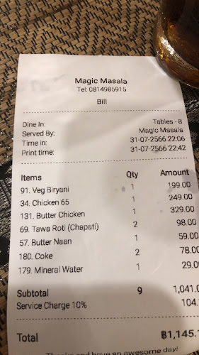 Magic Masala Indian Restaurant