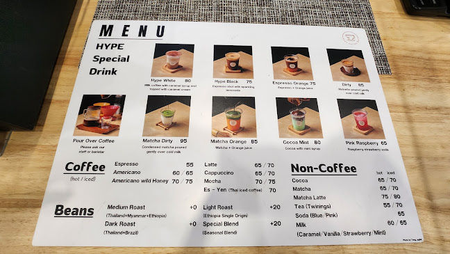 Opinii despre HYPE Coffee Bar (ที่จอดรถอยู่ชั้นใต้ดิน ทางลงอยู่ติดกับร้าน) în อำเภอหาดใหญ่ - การบริการอาหารและที่พัก
