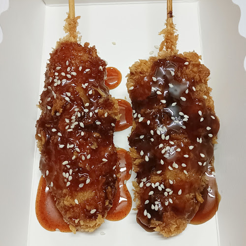 Comentarii opinii despre ร้านไก่ทอดเสียบไม้ & ชาไทย ชาเขียว