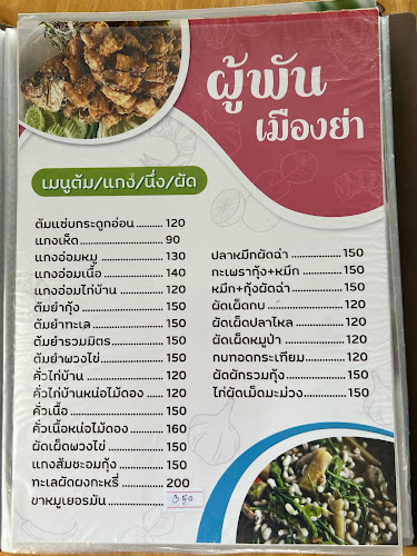 สวนผู้พันเมืองย่า ผู้พันตำแซ่บ - การบริการอาหารและที่พัก