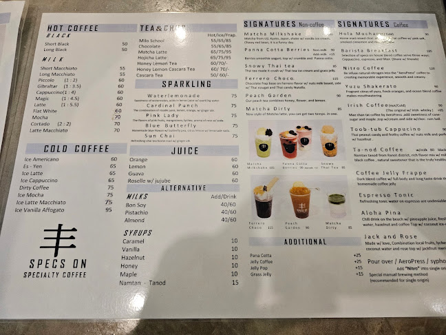 Opinii despre Specs on Specialty coffee în อำเภอหาดใหญ่ - การบริการอาหารและที่พัก