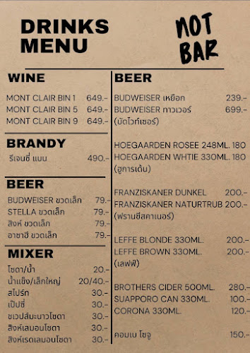 Opinii despre NOT BAR & MUGO DRINK นครสวรรค์ în เมือง - การบริการอาหารและที่พัก