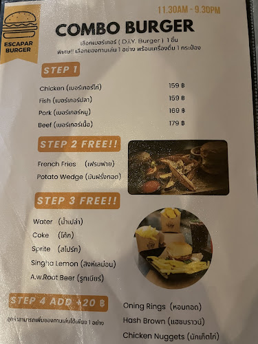 Opinii despre Escapar Burger în อำเภอเมืองอุบลราชธานี - การบริการอาหารและที่พัก