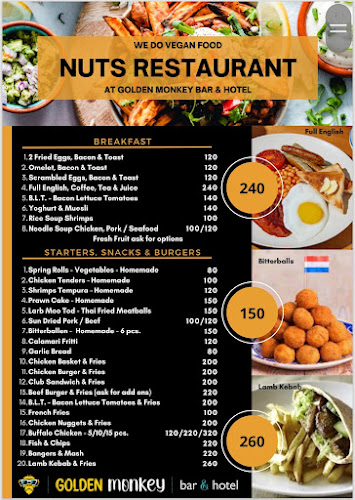 Opinii despre Nut's Restaurant at Golden Monkey Hotel and Bar în อำเภอเกาะสมุย - การบริการอาหารและที่พัก