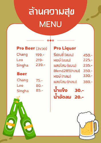 ล้านความสุขอ่าวอุดม - การบริการอาหารและที่พัก